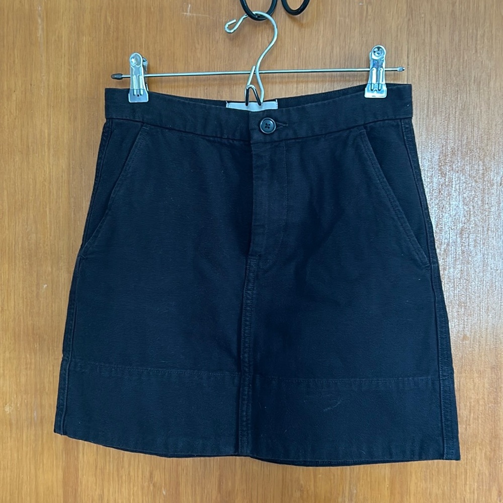 Everlane The Canvas Stamp Skirt - Black